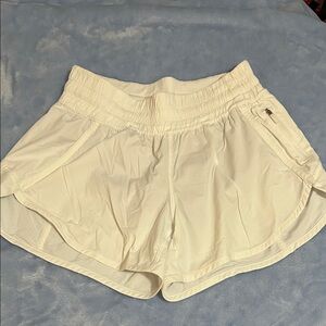 Lululemon Athletica Cream Athletic Shorts